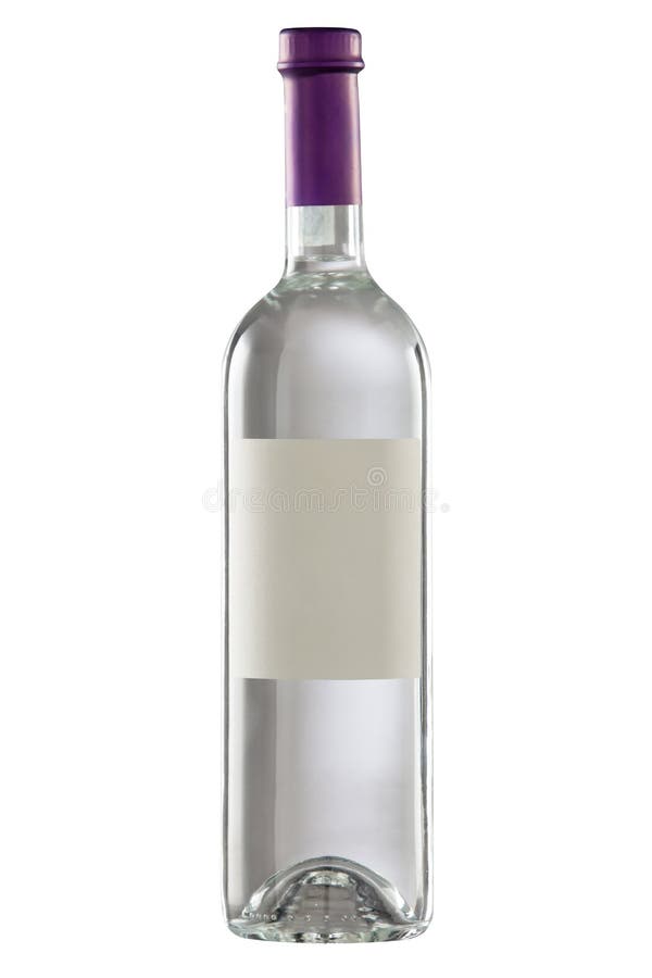 Bottle with blank label.