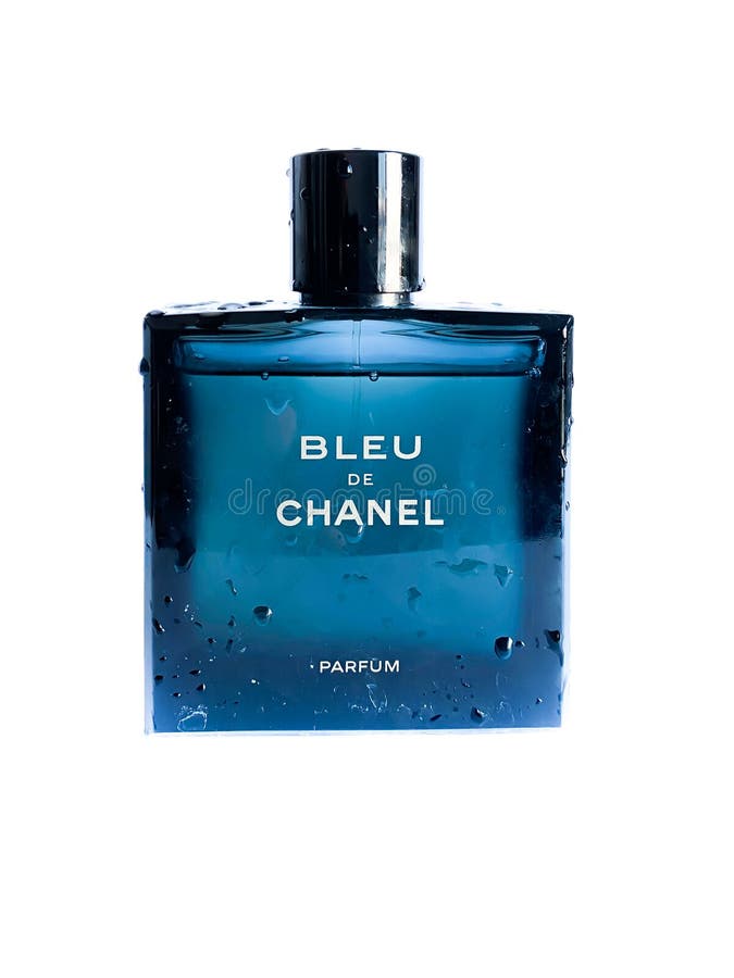 A Bottle of Bleu De Chanel Perfume Editorial Stock Image - Image of ...
