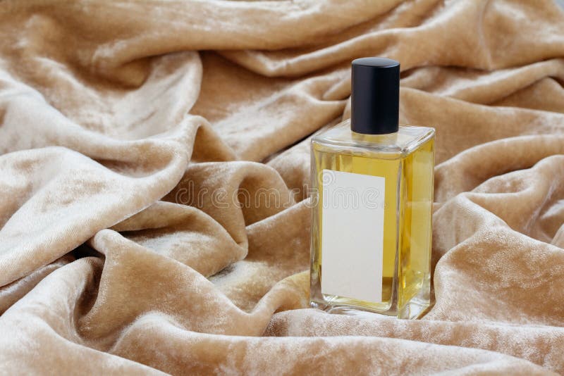 Perfume and beige satin stock image. Image of perfume - 155203777