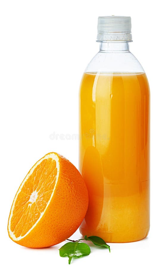 Fresh Orange Juice in Glass Isolated on White Stock Photo Image of