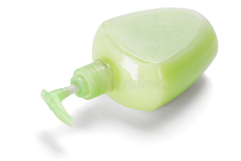 Bottle of hand sanitizer stock image