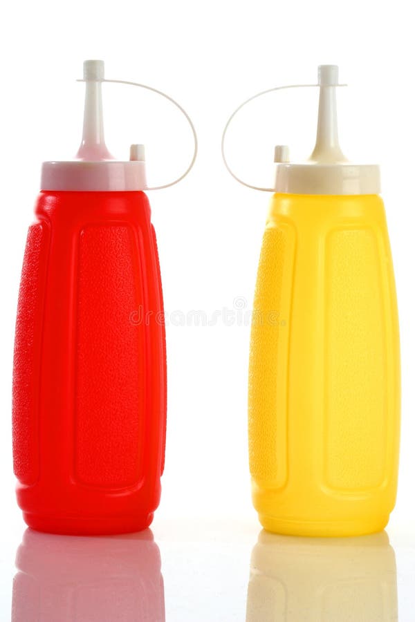 Bottle ketchup and mustard stock photo. Image of bottle 12483358