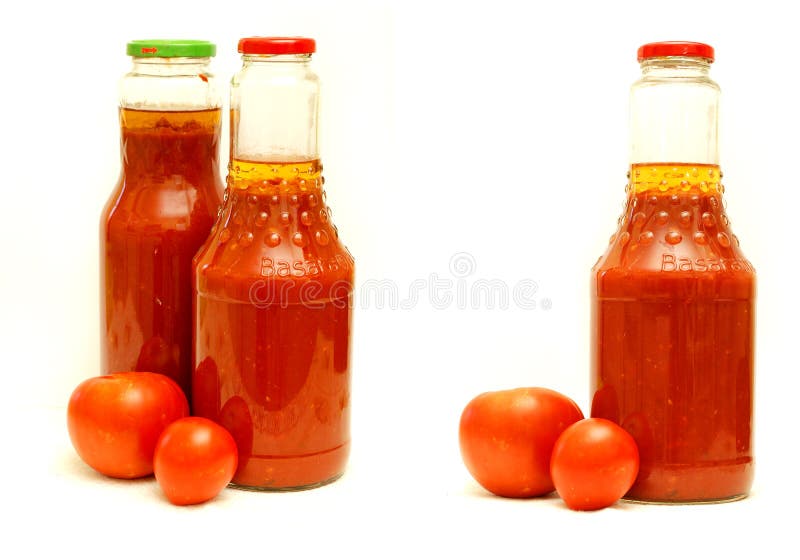Bottle of Ketchup and Tomatoes Stock Photo Image of vitamins, bottle