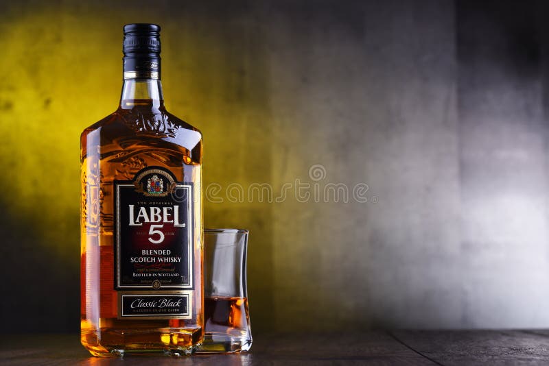 Bottle of Label 5 Blended Scotch Whisky Editorial Stock Photo - Image of  pierre, jean: 138030728