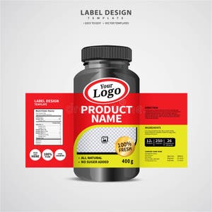 Supplement Label Design Template