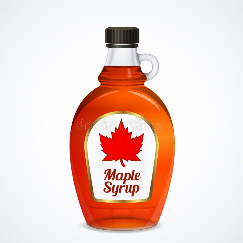 Bottle of maple syrup