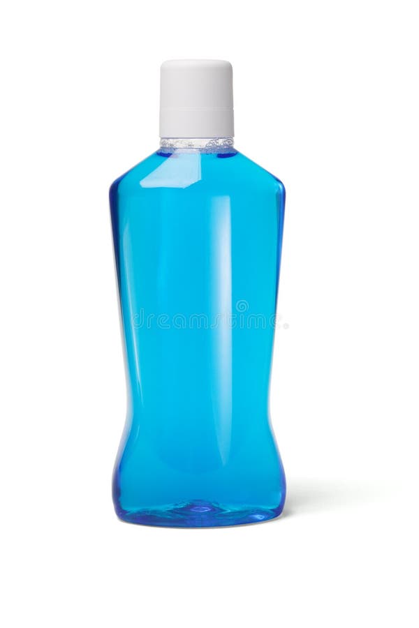 Bottle of mouthwash stock photo. Image of drink, full 17408152
