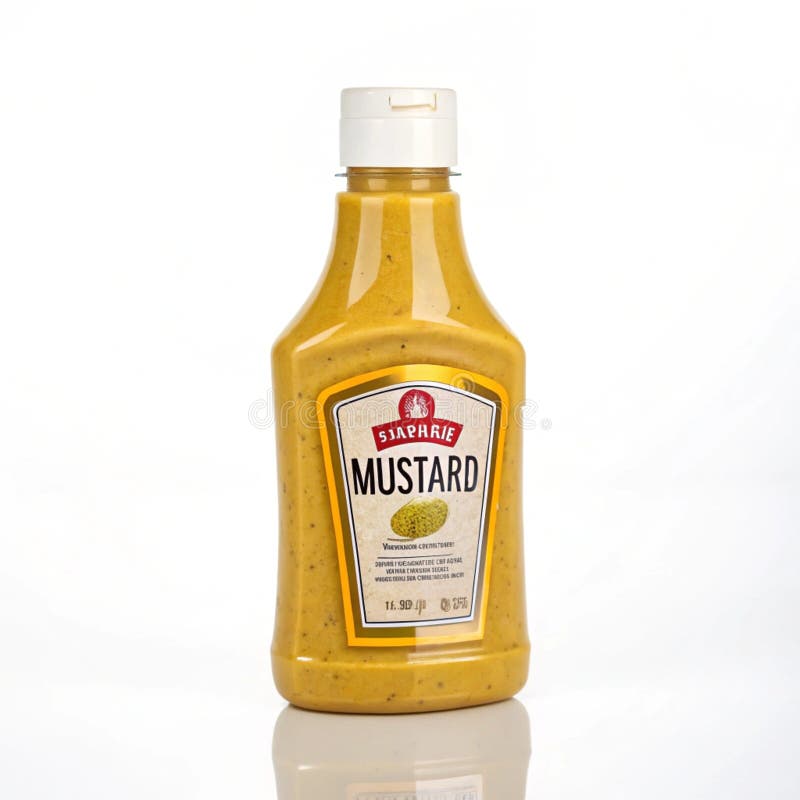 Mustard isolated on white background royalty free illustration