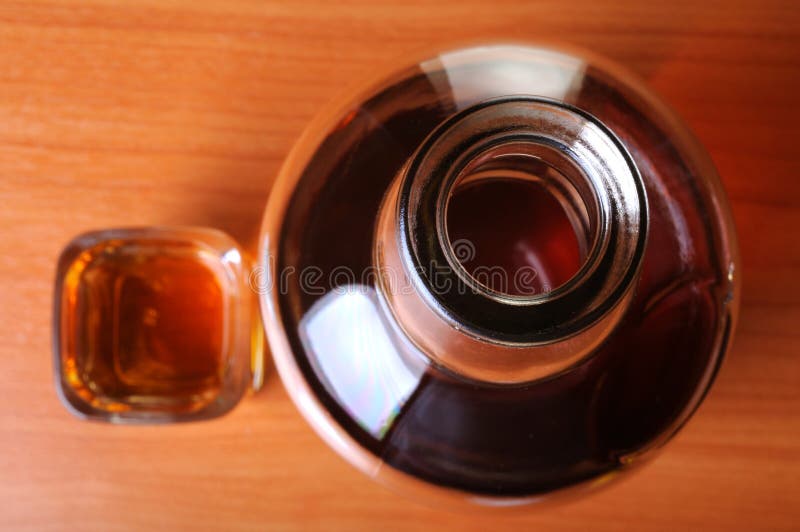 Bottle Neck on wood background