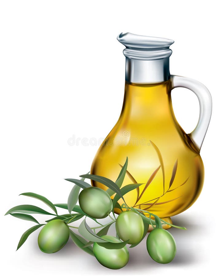 Set Of Bottle For Olive Oil, Vector Stock Vector Illustration of