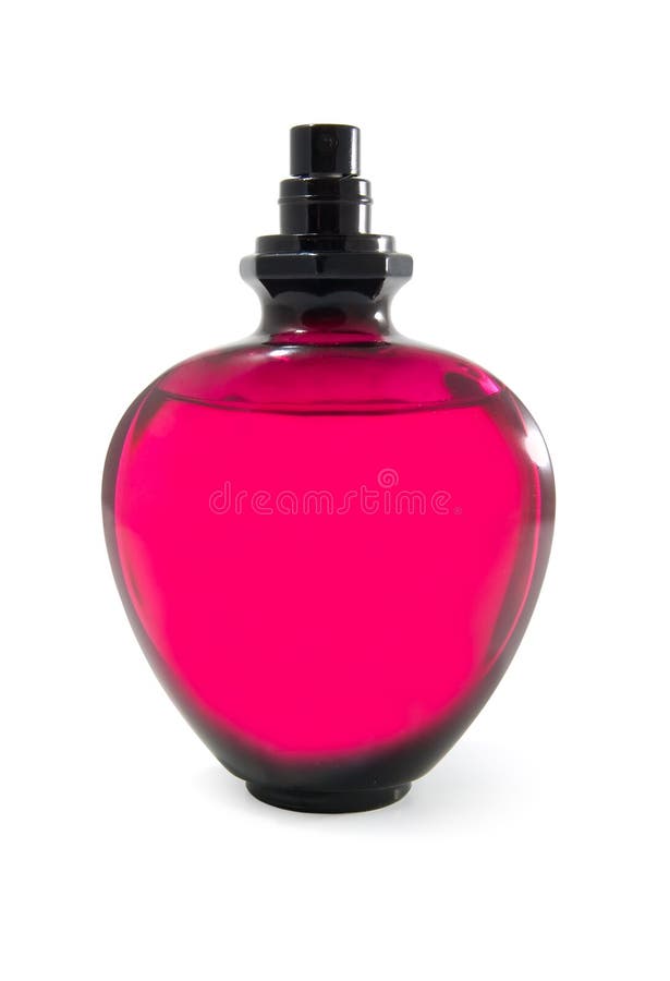 Orange Small Bottle with a Perfume Liquid Stock Image Image of