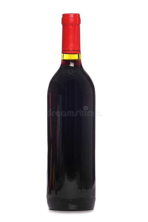 Red wine bottle stock photo. Image of clear, frontal, bottle 6737662