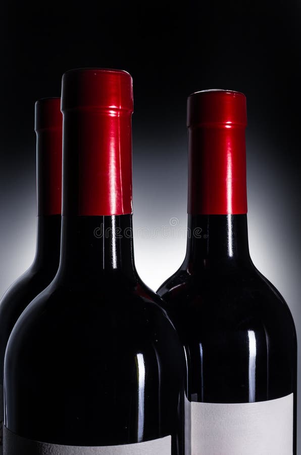 Red wine bottle stock image. Image of neck, empty, bottle 29822357