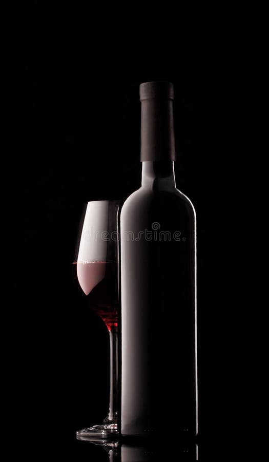 Bottle Red Wine Filled Sides Stock Photos Free & RoyaltyFree Stock