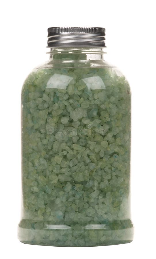 Bottle with salt for bath royalty free stock images Bottle with salt for bath royalty free stock images
