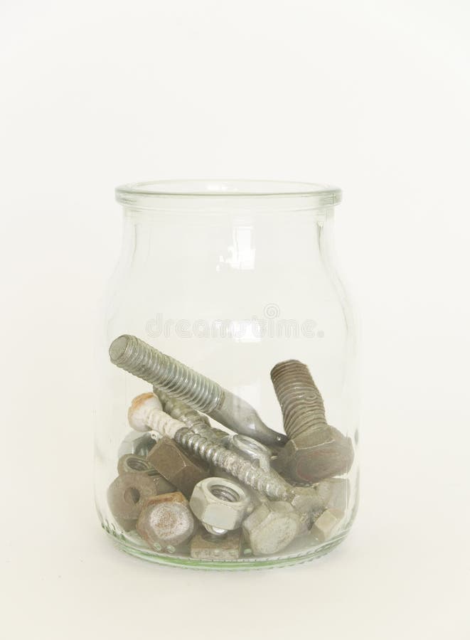 Bottle with screws bottle stock image. Image of isolated 10976287