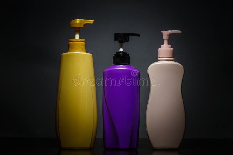 Gray Shampoo Bottle stock photo. Image of bathroom, shampoo 17717286