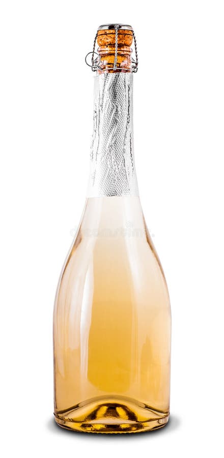 A bottle of sparkling champagne