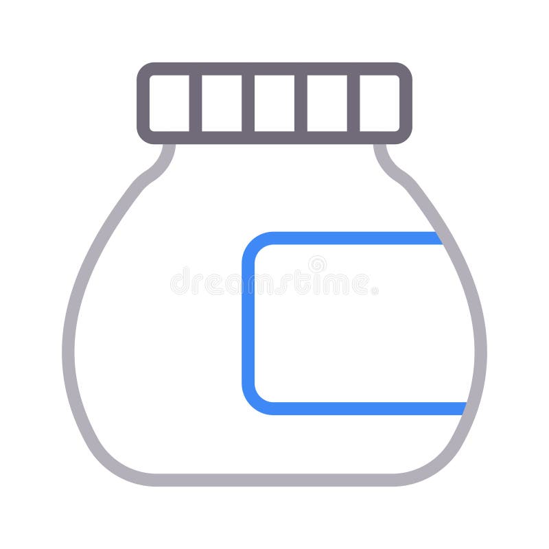 Bottle thin color line vector icon vector illustration