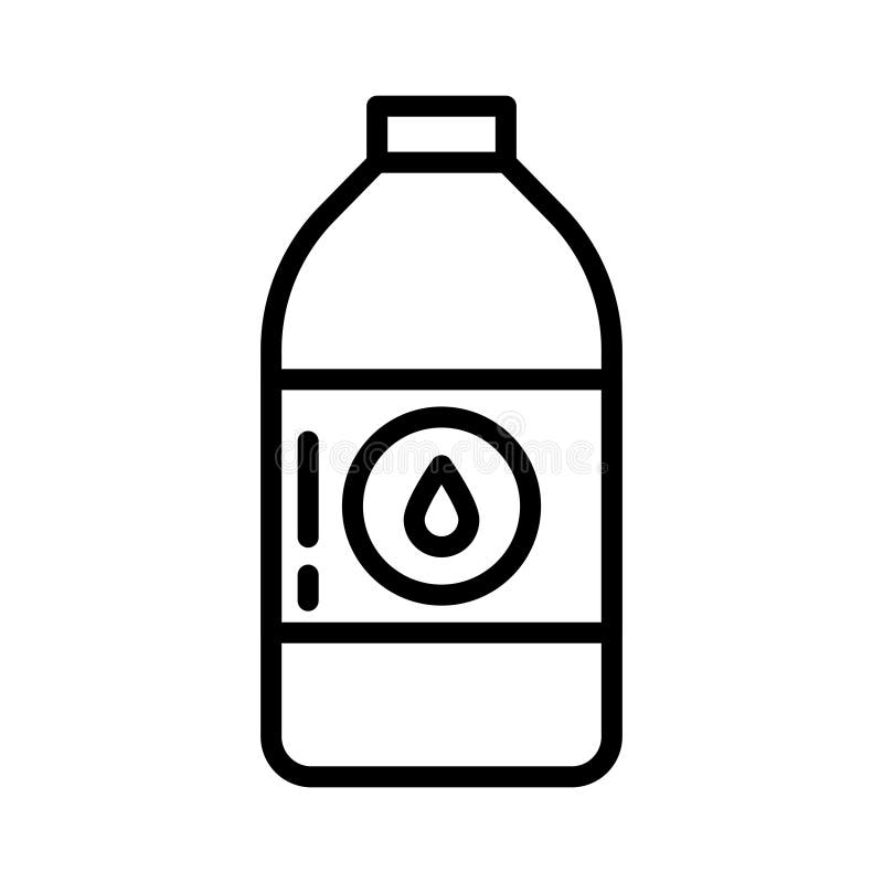Bottle thin line vector icon vector illustration