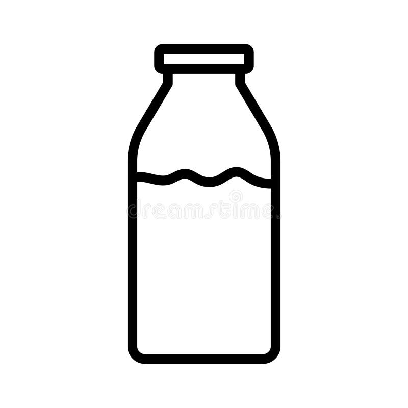 Bottle thin line vector icon vector illustration