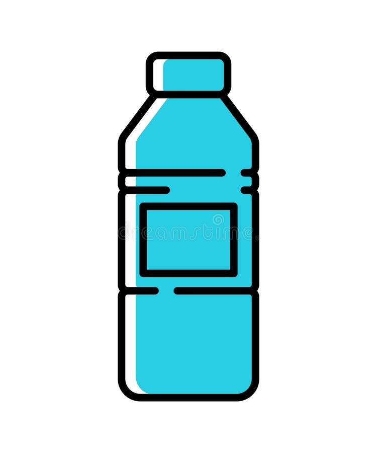 Bottle of water clipart. Bottle of water isolated on white