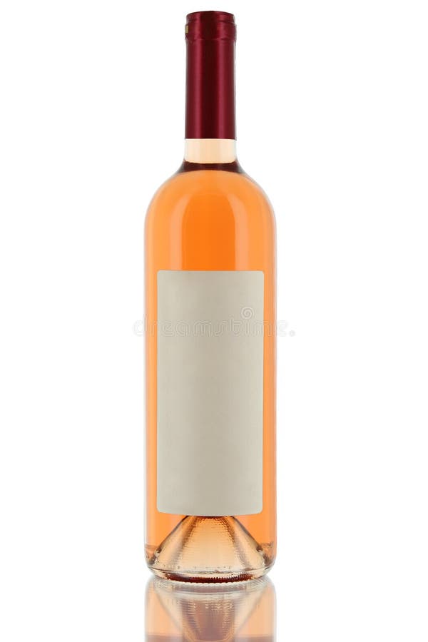 White Wine Bottle, Front Side Stock Image Image of beverage, neck