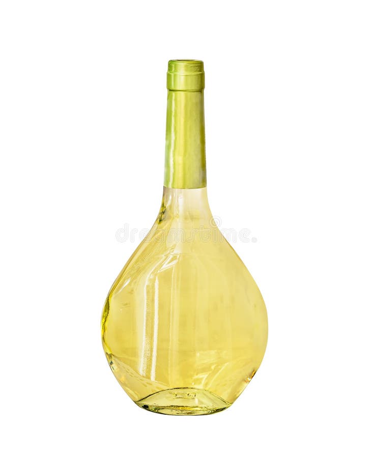 Bottle of White Wine Isolated Stock Image Image of grape, merlot 170999629
