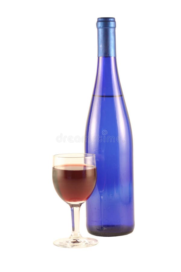 Bottle of wine and glass stock image. Image of alcohol 3380401