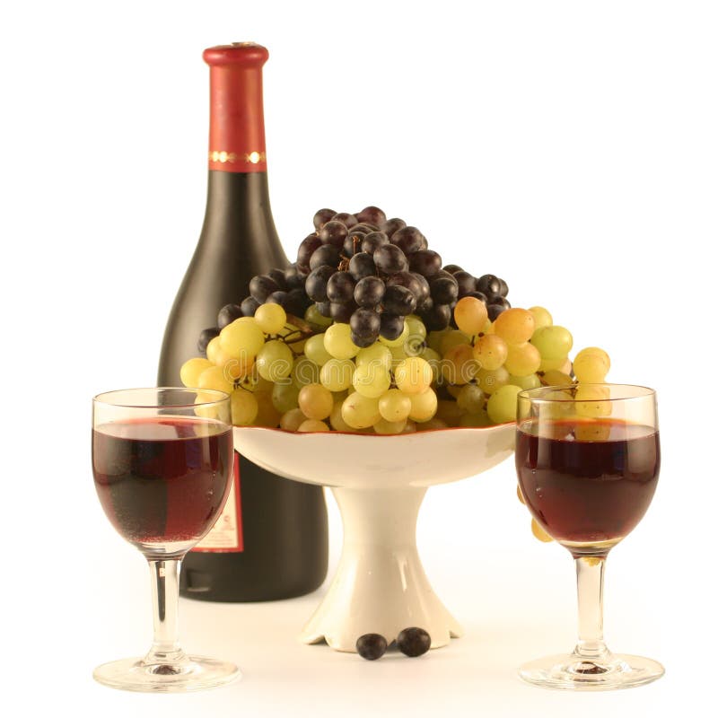 Bottle of Wine, Glass, Grapes Stock Image Image of healthy