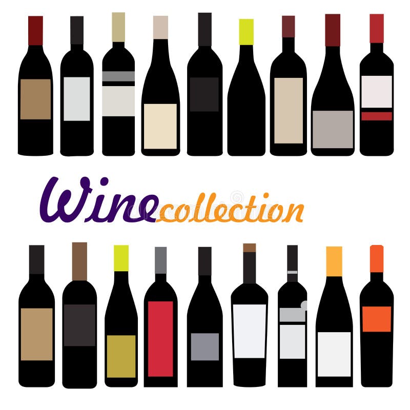 Bottle wine vector