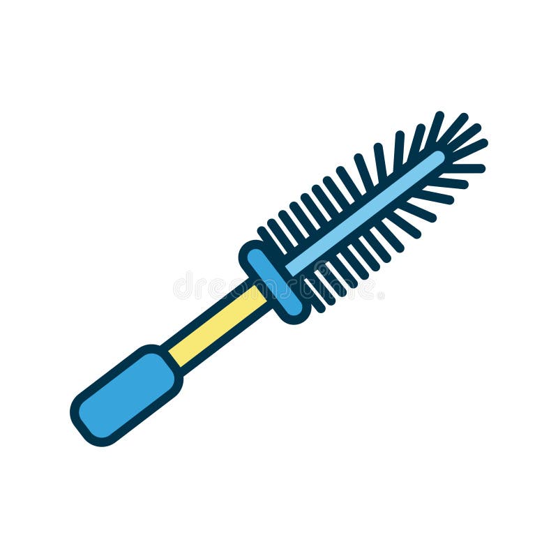 Bottlebrush Tool Flat Style Icon Stock Vector Illustration of toilet