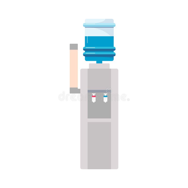 Bottled Water Cooler or Dispenser Flat Cartoon Vector Illustration  Isolated. Stock Vector - Illustration of flat, bottle: 180297293