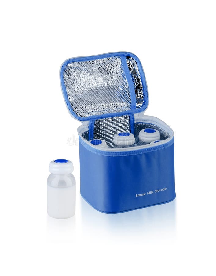 Bottles of Breast Milk and Breast Milk Storage Stock Photo Image of