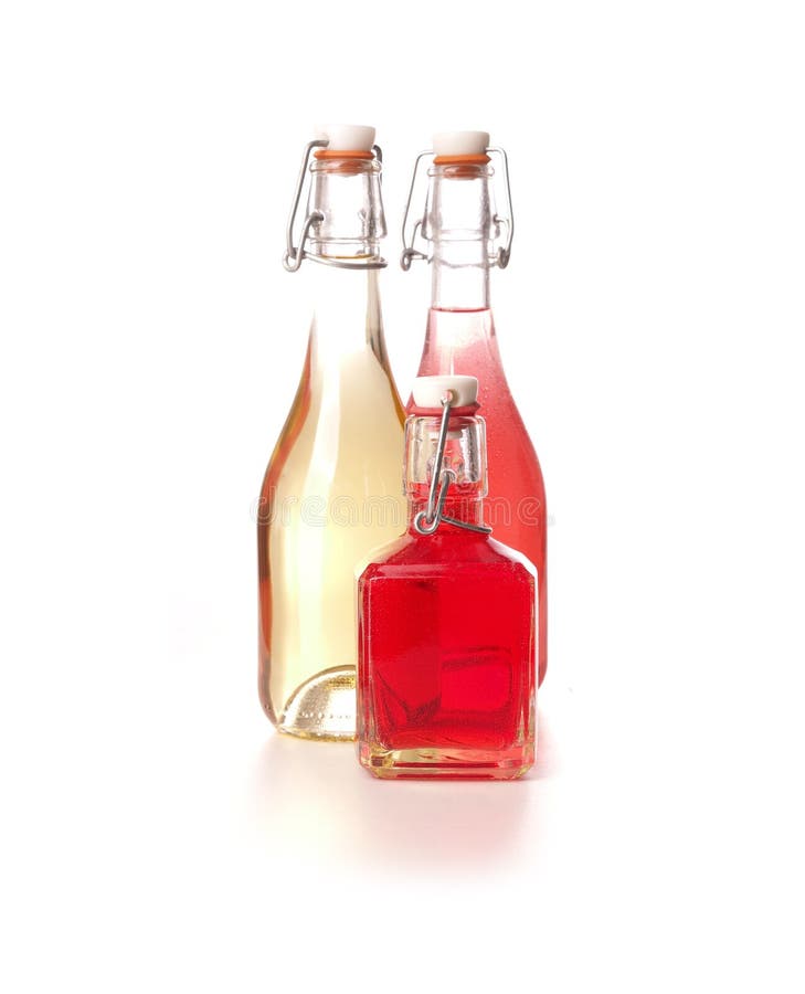 Bottles of cold juice stock photo. Image of diet, fruit 89870236