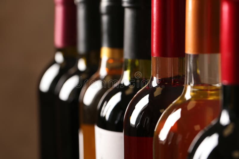 Bottles of Different Wines. Expensive Collection Stock Photo Image of bottles, fine 148852398