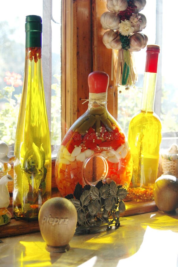 Bottles in my kitchen stock photo. Image of seasonings 2117196