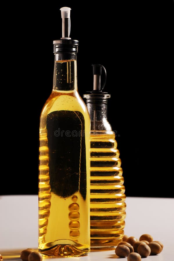 Bottles of oil stock image. Image of liquid, glass, cooking - 7528449