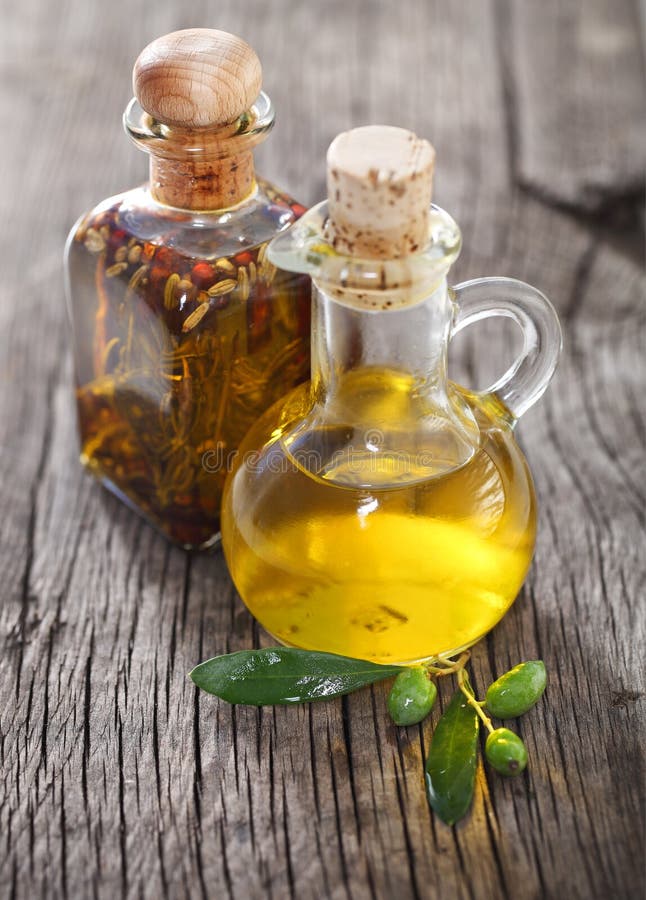 Olives and Olive Oil in a Bottle. Stock Image Image of homemade, ripe