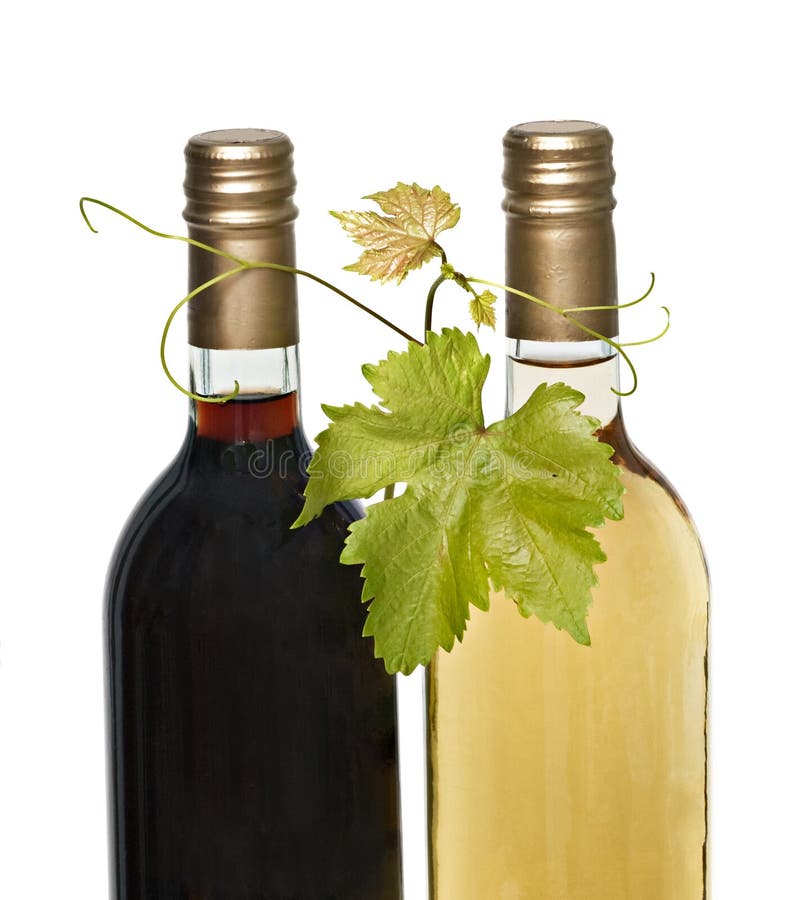 Two Glasses of Red and White Wine Stock Photo Image of beverage