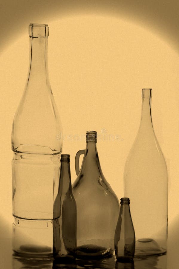 Bottles texture royalty free stock photos