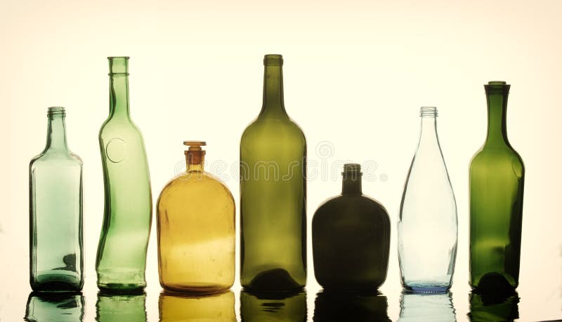 Bottles texture royalty free stock image