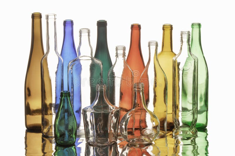 Bottles texture royalty free stock image