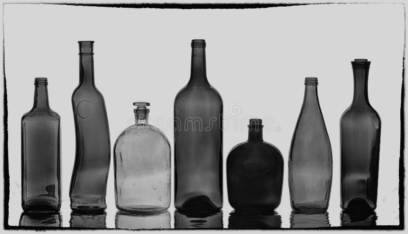 Bottles texture royalty free stock photography