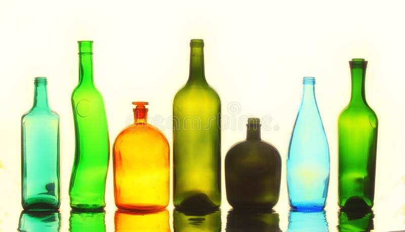 Bottles texture royalty free stock photography