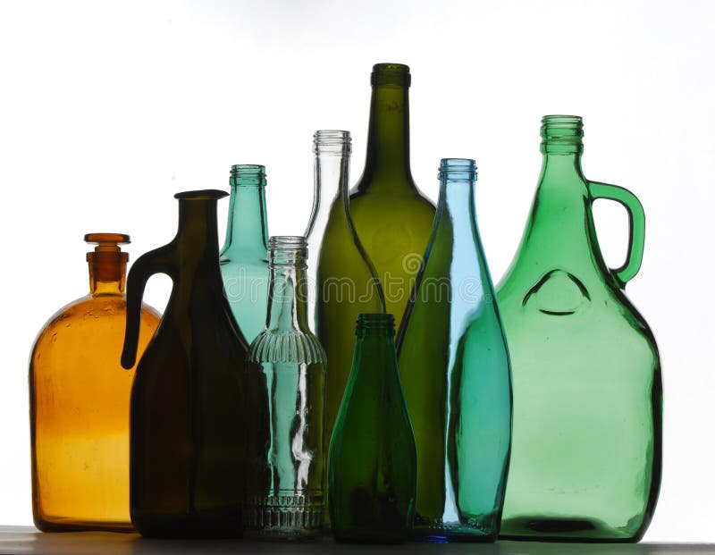 Bottles texture royalty free stock image