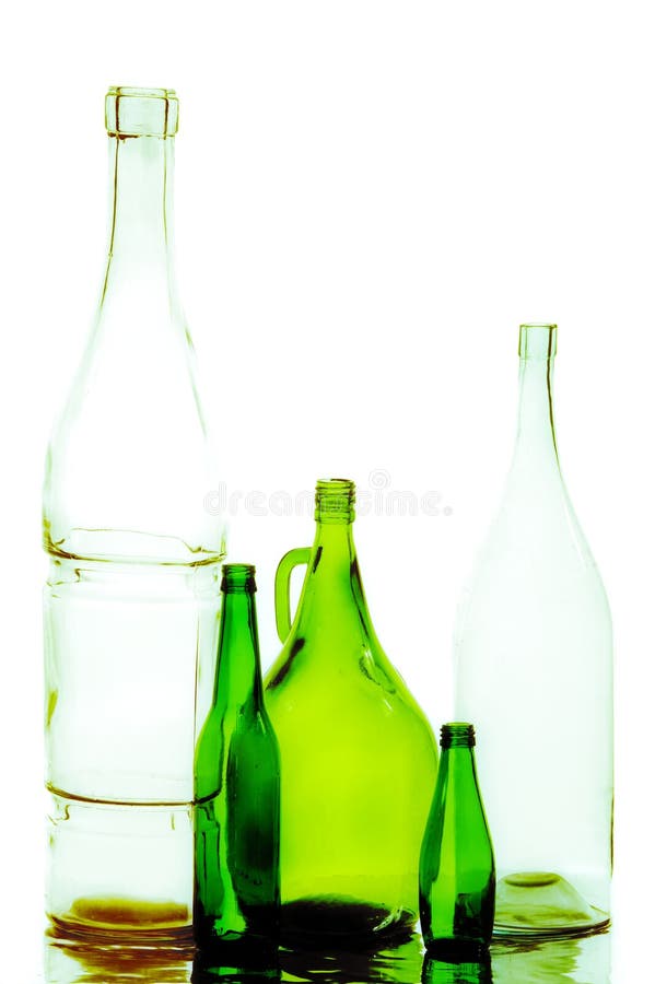 Bottles texture stock photos