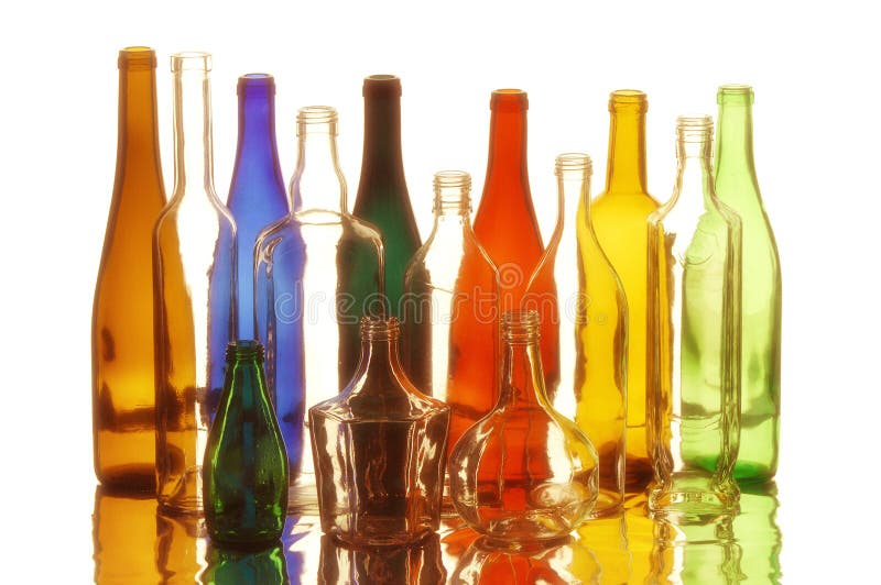 Bottles texture royalty free stock image
