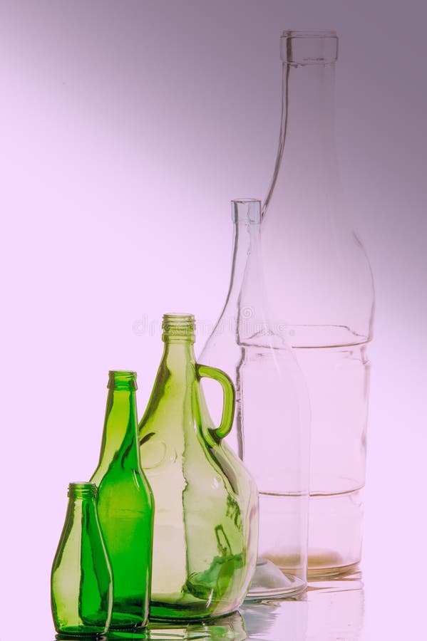 Bottles texture royalty free stock photos