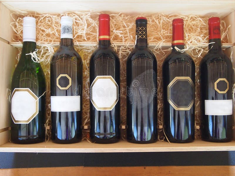 Bottles of Wine on the Stand Stock Image Image of stellenbosh, gourmet 43943877